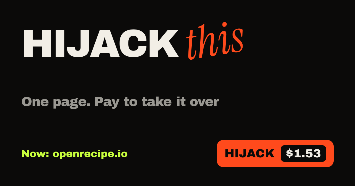 I made a website where you can pay to kick the last person off and own the website